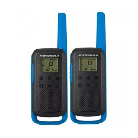 Walkie Talkies Motorola T62 Negro y Azul - Comunicación Fácil Walkie Talkies Motorola T62 Negro y Azul - Comunicación Fácil