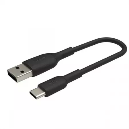 Cable USB Tipo C a A Belkin 0.15M Negro Durable PVC Cable USB Tipo C a A Belkin 0.15M Negro Durable PVC