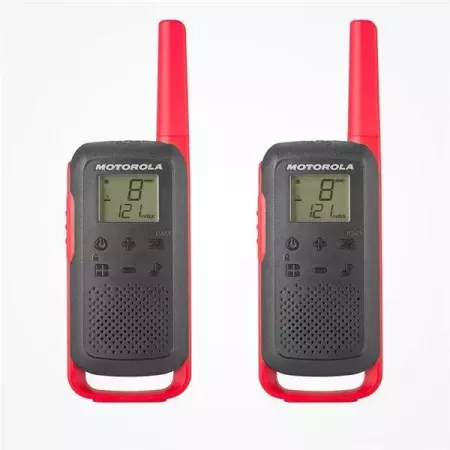 Walkie Talkie Motorola T62 Negro Rojo Durable y Elegante Walkie Talkie Motorola T62 Negro Rojo Durable y Elegante