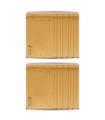 Tradineur - Pack de 10 sobres acolchados de burbujas - N.º 19 - Fabricados en papel - Ideal para sus envíos con total seguridad - 45,5 x 32 cm - Color Marrón