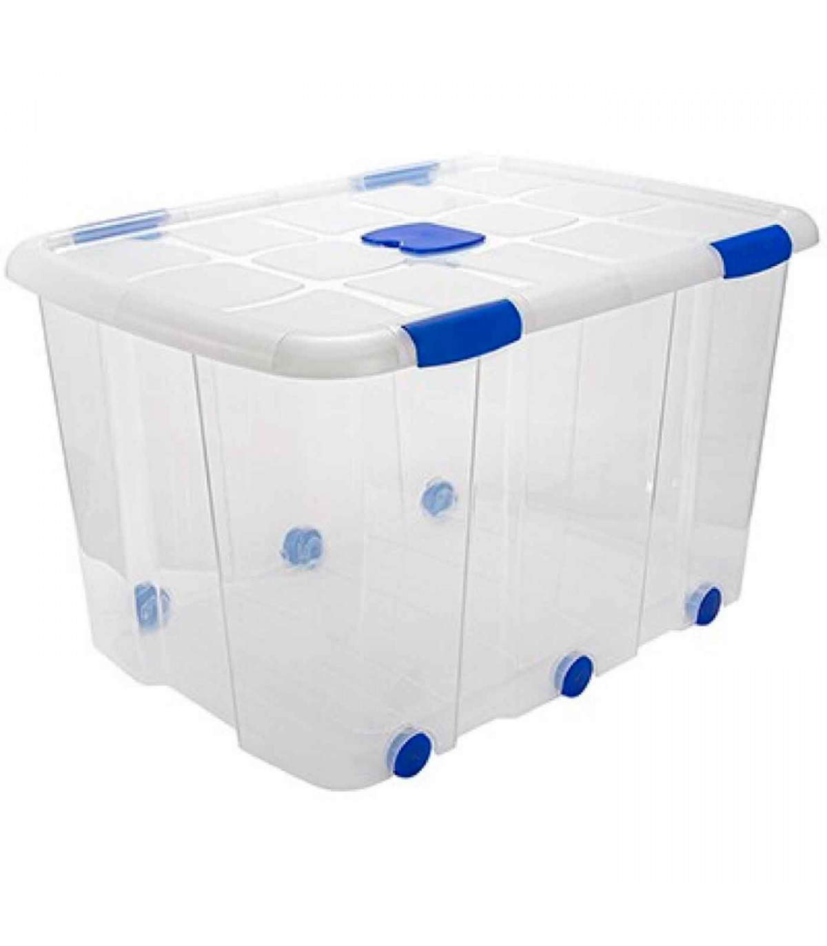Caja de almacenamiento de plástico encajable de 16L Contenedor con