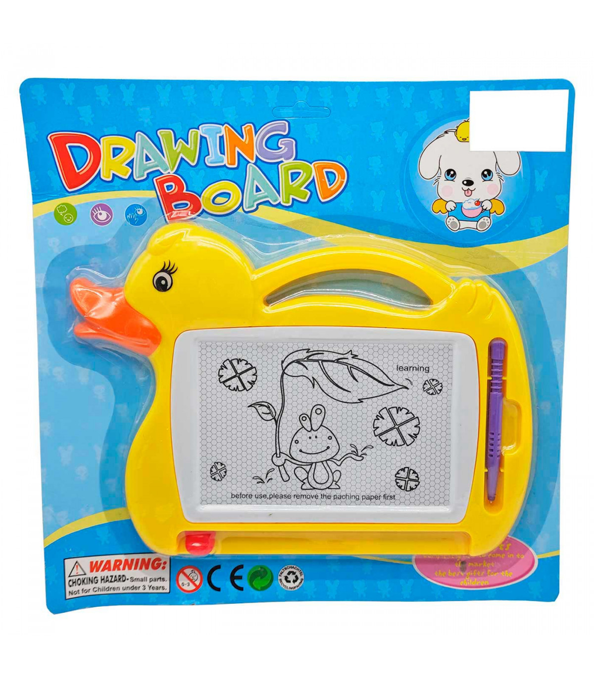 Pizarra mágica con bolígrafo y superficie borrable infantil, juguetes  educativos para niños mayores de 3 años, 17,5 x 24 x 1,5 c