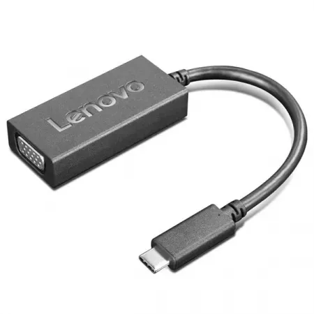 Adaptador Lenovo USB-C a VGA Alta Velocidad - Conexión Ideal Adaptador Lenovo USB-C a VGA Alta Velocidad - Conexión Ideal
