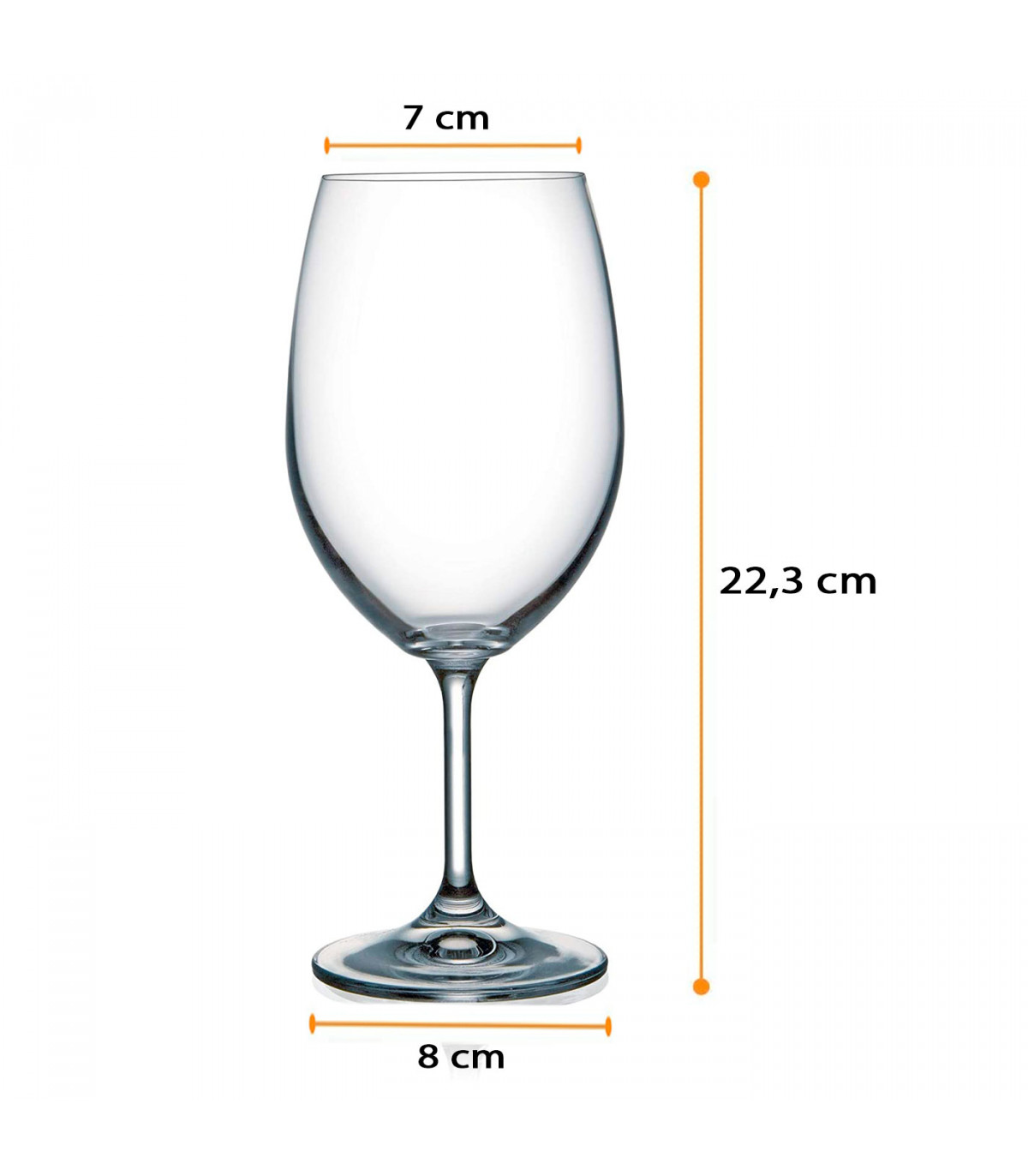 Copas Vino Cristal 690ml (6 unidades) - Buqué