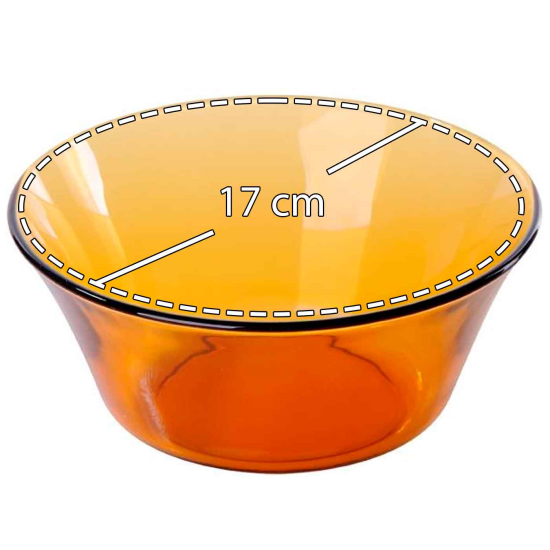 Ô cuisine - Bol de vídrio, capacidad 1 litro, cuenco apilable, mezclas,  cocina, repostería, ensaladas, dimensiones 10 x 17 x 6 c