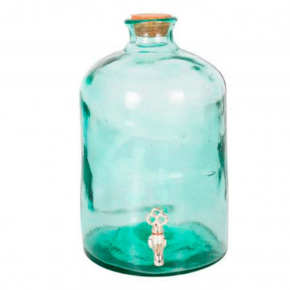 Tradineur - Dispensador de bebidas de plástico para frigorífico con grifo,  bote dispensador, botella, garrafa con grifo - 21 x 1