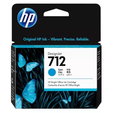 Cartucho Tinta HP 712 Cian - Calidad de Impresión Superior Cartucho Tinta HP 712 Cian - Calidad de Impresión Superior