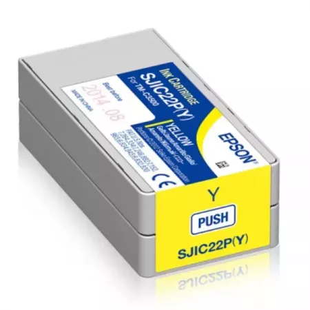 Cartucho Amarillo Epson SJIC22P para ColorWorks C3500 Cartucho Amarillo Epson SJIC22P para ColorWorks C3500