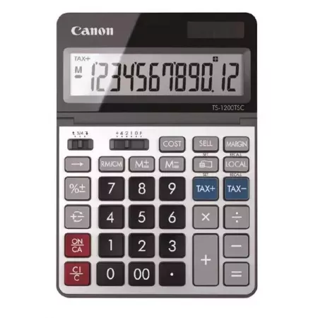 Calculadora Canon TS-1200TSC DBL con Pantalla Grande Fácil Calculadora Canon TS-1200TSC DBL con Pantalla Grande Fácil