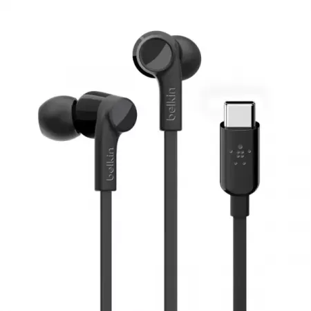 Belkin Audífonos USB-C Negro – Sonido HD In-Ear Belkin Audífonos USB-C Negro – Sonido HD In-Ear