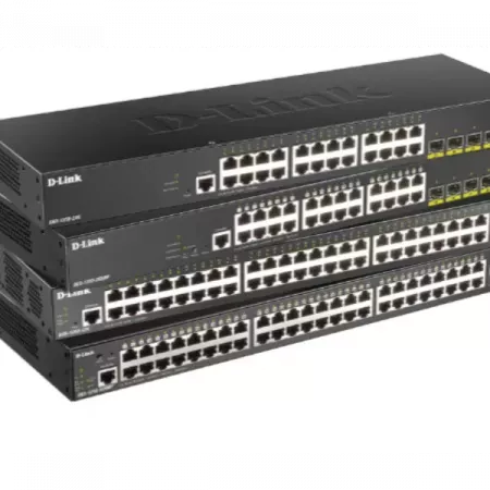 D-Link Switch Gigabit 48 Puertos con 4 SFP+ 10G Ultra-Rápido D-Link Switch Gigabit 48 Puertos con 4 SFP+ 10G Ultra-Rápido