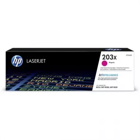 HP Tóner Magenta 203X Original Alta Capacidad Láser HP Tóner Magenta 203X Original Alta Capacidad Láser
