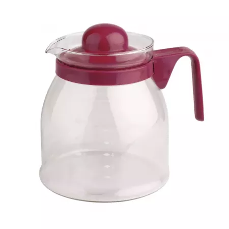 Jarra de Cristal 650 ml con Tapa Color Aleatorio, Microondas segura Jarra de Cristal 650 ml con Tapa Color Aleatorio, Microondas segura