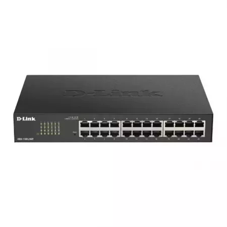 Switch D-Link EasySmart 24 Puertos Gigabit Rápido y Seguro Switch D-Link EasySmart 24 Puertos Gigabit Rápido y Seguro