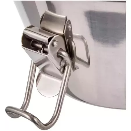 Flanera cónica acero inoxidable 10 cm con tapa hermética Flanera cónica acero inoxidable 10 cm con tapa hermética