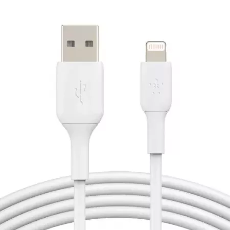 Belkin Cable PVC A-LTG 1M Blanco – Conexión Rápida Segura Belkin Cable PVC A-LTG 1M Blanco – Conexión Rápida Segura