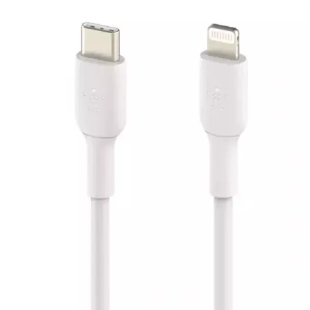 Cable USB-C a Lightning 1M Blanco Belkin – Alta Calidad Cable USB-C a Lightning 1M Blanco Belkin – Alta Calidad