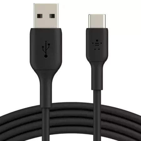 Cable USB Tipo C a A 1M Belkin Negro – Alta Durabilidad Cable USB Tipo C a A 1M Belkin Negro – Alta Durabilidad