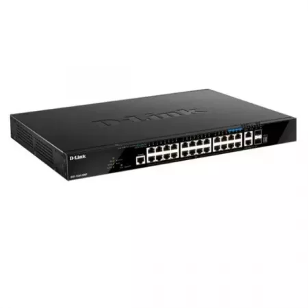 Switch Smart Gigabit D-Link 24 Puertos POE+ y 10GE Gestión Switch Smart Gigabit D-Link 24 Puertos POE+ y 10GE Gestión