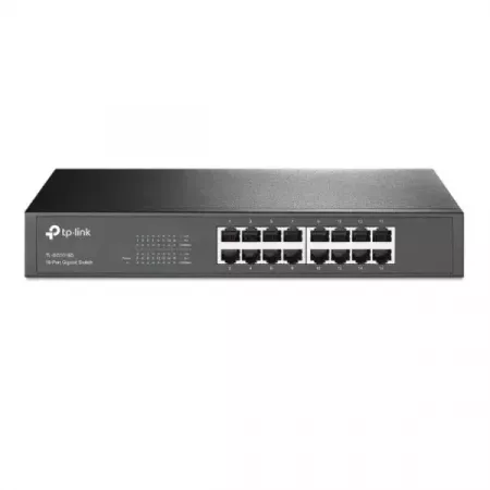Switch Gigabit TP-LINK TL-SG1016D 16 Puertos para Rack Switch Gigabit TP-LINK TL-SG1016D 16 Puertos para Rack
