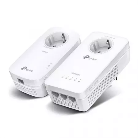 TP-LINK Kit Extensor WiFi AV1300 con Toma Extra y Potencia TP-LINK Kit Extensor WiFi AV1300 con Toma Extra y Potencia