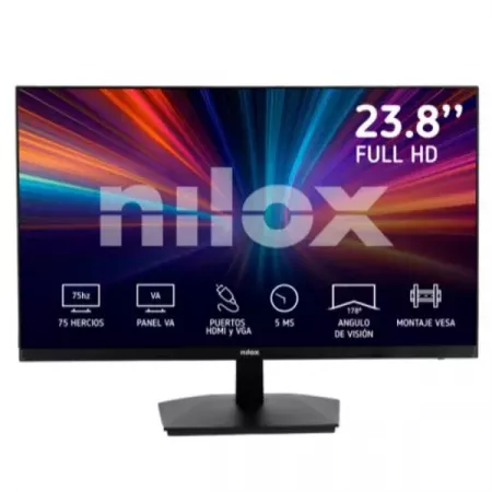 Nilox Monitor Profesional 24" VA 5MS HDMI VGA Calidad Pro Nilox Monitor Profesional 24" VA 5MS HDMI VGA Calidad Pro