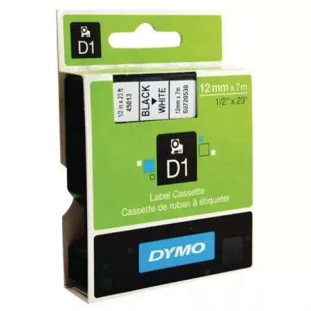 Pack 10 Rollos Cinta Dymo D1 12mmx7m Alta Capacidad Pack 10 Rollos Cinta Dymo D1 12mmx7m Alta Capacidad