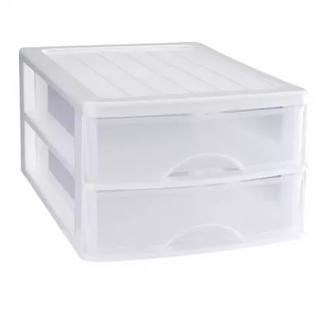 Cajonera Sobremesa 2 Cajones Blanca Transparente – Compacta y Práctica Cajonera Sobremesa 2 Cajones Blanca Transparente – Compacta y Práctica