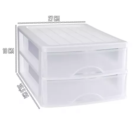 Cajonera Sobremesa 2 Cajones Blanca Transparente – Compacta y Práctica Cajonera Sobremesa 2 Cajones Blanca Transparente – Compacta y Práctica