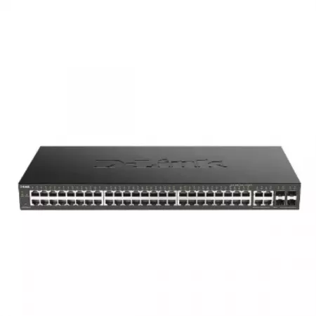 Switch Gigabit PoE D-Link 48 Puertos + 4 Combo SFP Gestión Fácil Switch Gigabit PoE D-Link 48 Puertos + 4 Combo SFP Gestión Fácil