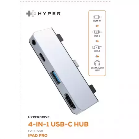 Targus Hub USB-C 4 en 1 Plata para iPad Pro y Air Targus Hub USB-C 4 en 1 Plata para iPad Pro y Air