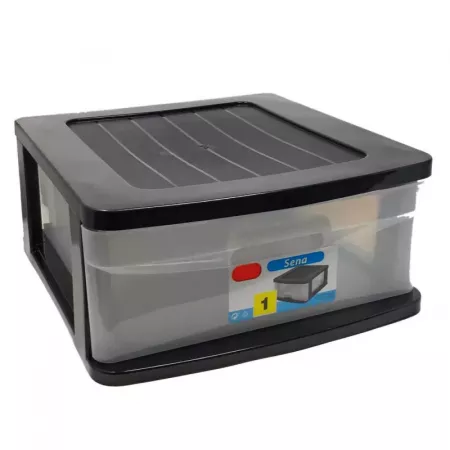 Cajonera Compacta Negra en Polipropileno, Ideal Hogar y Oficina Cajonera Compacta Negra en Polipropileno, Ideal Hogar y Oficina