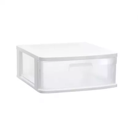 Cajonera Plástica Blanca Compacta y Resistente para Hogar Cajonera Plástica Blanca Compacta y Resistente para Hogar