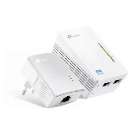 TP-LINK Extensor Powerline WiFi AV600 300Mbps con 2 Puertos TP-LINK Extensor Powerline WiFi AV600 300Mbps con 2 Puertos