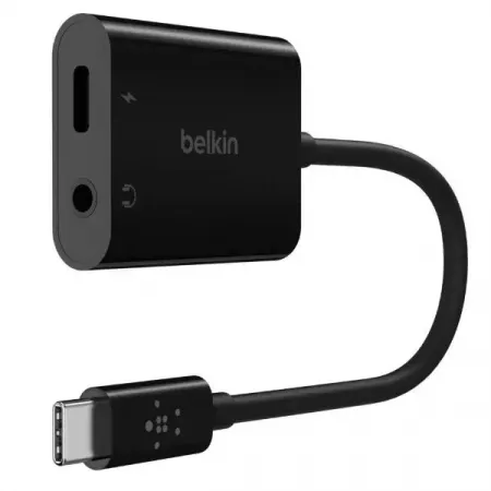Belkin Adaptador USB-C con Audio 3.5 mm - Carga Fácil Belkin Adaptador USB-C con Audio 3.5 mm - Carga Fácil