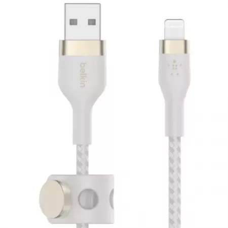 Cable Belkin USB-A a Lightning 1M Blanco - Resistente y Rápido Cable Belkin USB-A a Lightning 1M Blanco - Resistente y Rápido