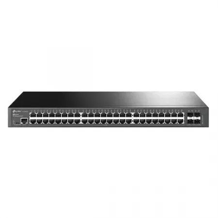Switch TP-LINK JetStream 48 Puertos Gigabit con POE+ y 10GE Switch TP-LINK JetStream 48 Puertos Gigabit con POE+ y 10GE