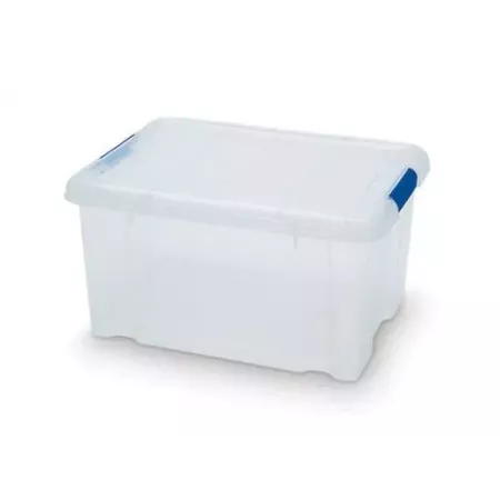 Caja Organizadora 16L Transparente con Tapa - Durable y Práctica Caja Organizadora 16L Transparente con Tapa - Durable y Práctica