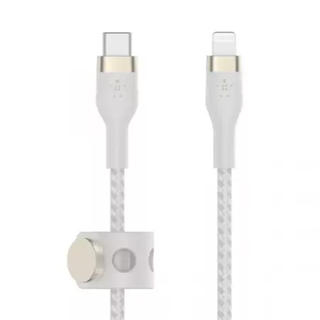 Cable USB-C a Lightning Belkin 2m Blanco Resistente Cable USB-C a Lightning Belkin 2m Blanco Resistente