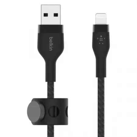 Cable USB-A a Lightning Belkin 2M Negro – Duradero y Rápido Cable USB-A a Lightning Belkin 2M Negro – Duradero y Rápido