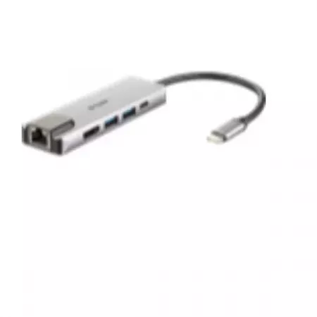 D-Link HUB USB-C Multifuncional con USB 3.0, HDMI y RJ-45 D-Link HUB USB-C Multifuncional con USB 3.0, HDMI y RJ-45
