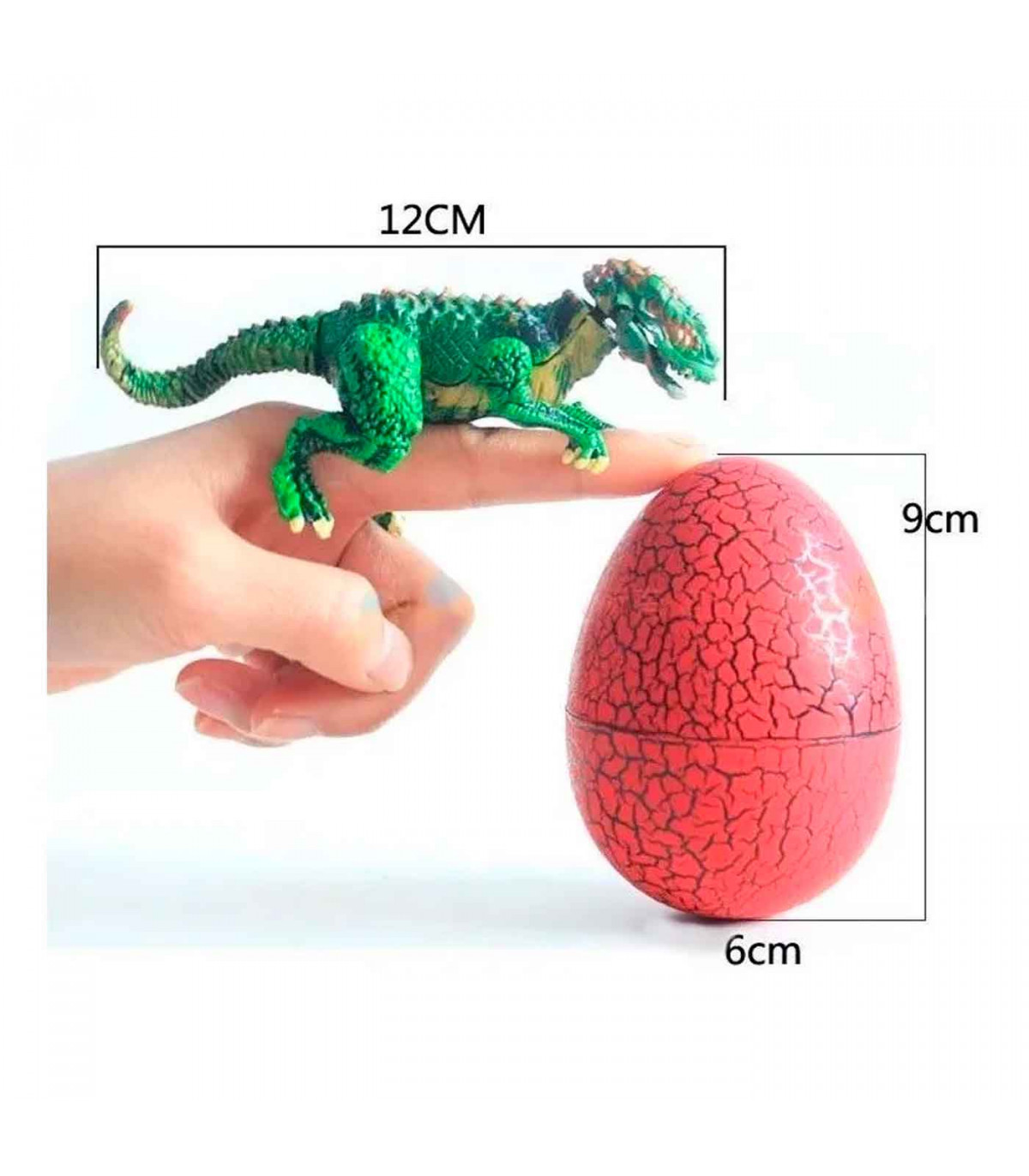 ciclo Especialidad banco Tradineur - Huevo de dinosaurio - Fabricado en PVC no toxico - Ideal para  que los niños coleccionen - Color Surtido