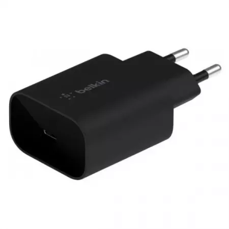 Belkin Cargador Pared 25W PD PPS Compacto Negro Belkin Cargador Pared 25W PD PPS Compacto Negro
