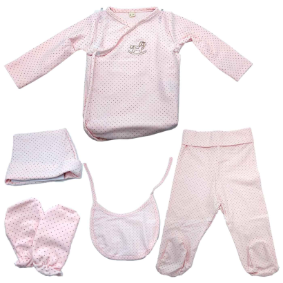  Conjunto de 5 piezas de ropa de algodón para bebé