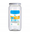 Tradineur - Tarro de plástico Nº 4 - Incluye tapa metálica - Ideal para la conservación de tus alimentos - Capacidad de 1 Litros - 18 x 8,5 cm