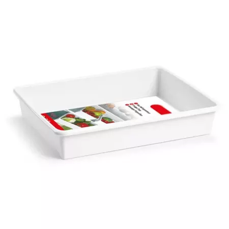 Bandeja blanca 4L para nevera, microondas y congelador Bandeja blanca 4L para nevera, microondas y congelador