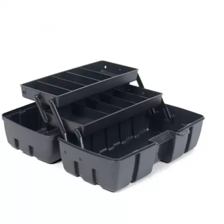 Caja de herramientas 14x31x15 cm con asa y 2 bandejas Caja de herramientas 14x31x15 cm con asa y 2 bandejas