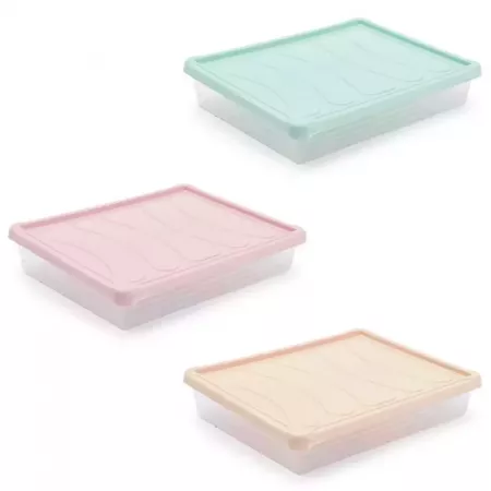 Bandeja Plástico 4L con Tapa Pastel, Micro, Lavavajillas y Congelador Bandeja Plástico 4L con Tapa Pastel, Micro, Lavavajillas y Congelador