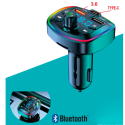 Fonestar Tl-3ub Transmisor Fm Bluetooth Con Usb Y Manos Libres Con  Micrófono Para El Mechero Del Coche