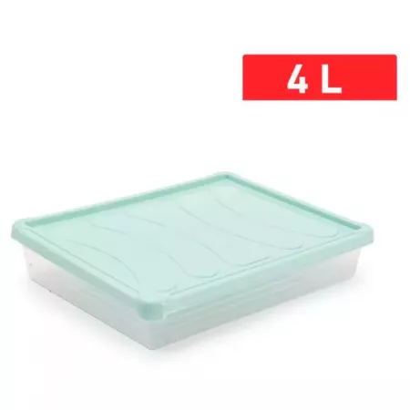 Bandeja Plástico 4L con Tapa Pastel, Micro, Lavavajillas y Congelador Bandeja Plástico 4L con Tapa Pastel, Micro, Lavavajillas y Congelador